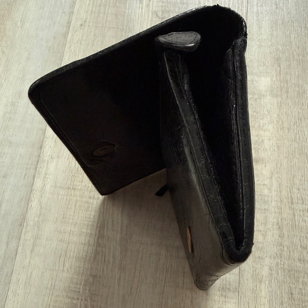 Balenciaga Black Lambskin Leather Classic Wallet - Picture 5 of 10